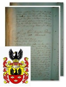 Przykładowe zdjęcie wywodu rodowitości szlacheckiej z 1802 roku, stron 2.jpg