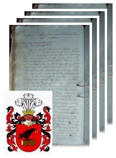 Przykładowe zdjęcie wywodu rodowitości szlacheckiej z 1812 roku, stron 4.jpg