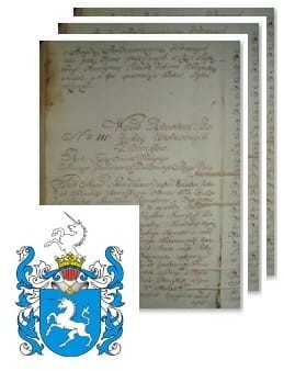 Przykładowe zdjęcie wywodu rodowitości szlacheckiej z 1802 roku, stron 3.jpg