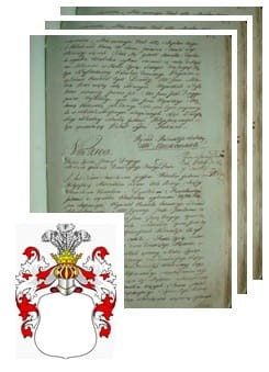 Przykładowe zdjęcie wywodu rodowitości szlacheckiej z 1802 roku, stron 3.jpg