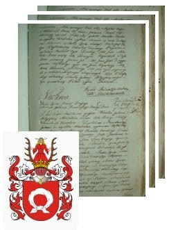 Przykładowe zdjęcie wywodu rodowitości szlacheckiej z 1802 roku, stron 3.jpg