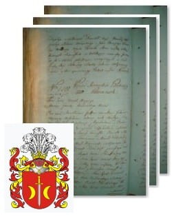 Przykładowe zdjęcie wywodu rodowitości szlacheckiej z 1802 roku, stron 3.jpg