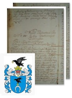 Przykładowe zdjęcie wywodu rodowitości szlacheckiej z 1802 roku, stron 2.jpg