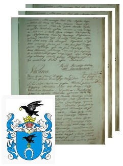 Przykładowe zdjęcie wywodu rodowitości szlacheckiej z 1802 roku, stron 3.jpg