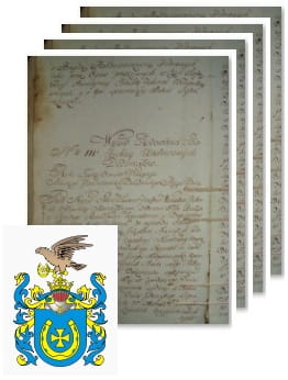 Przykładowe zdjęcie wywodu rodowitości szlacheckiej z 1802 roku, stron 4.jpg