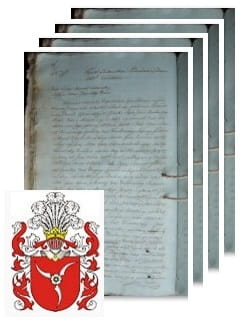 Przykładowe zdjęcie wywodu rodowitości szlacheckiej z 1812 roku, stron 4.jpg