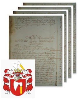 Przykładowe zdjęcie wywodu rodowitości szlacheckiej z 1802 roku, stron 4.jpg