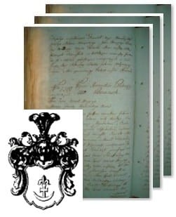 Przykładowe zdjęcie wywodu rodowitości szlacheckiej z 1802 roku, stron 3.jpg
