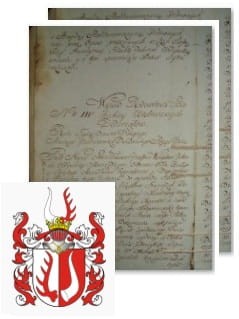 Przykładowe zdjęcie wywodu rodowitości szlacheckiej z 1802 roku, stron 2.jpg