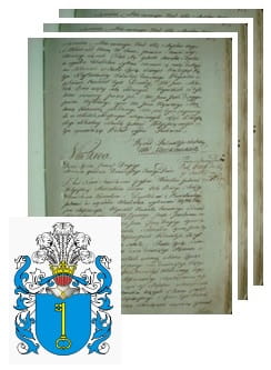 Przykładowe zdjęcie wywodu rodowitości szlacheckiej z 1802 roku, stron 3.jpg