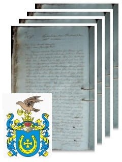Przykładowe zdjęcie wywodu rodowitości szlacheckiej z 1826 roku, stron 4 jpg.jpg