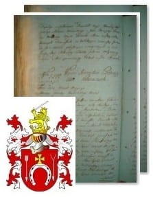 Przykładowe zdjęcie wywodu rodowitości szlacheckiej z 1802 roku, stron 2.jpg