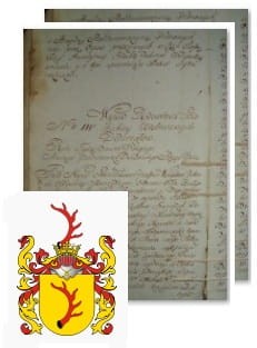 Przykładowe zdjęcie wywodu rodowitości szlacheckiej z 1802 roku, stron 2.jpg