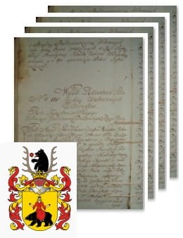 Przykładowe zdjęcie wywodu rodowitości szlacheckiej z 1801 roku, stron 4.jpg