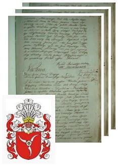 Przykładowe zdjęcie wywodu rodowitości szlacheckiej z 1802 roku, stron 3.jpg