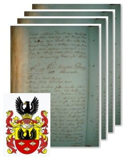 Przykładowe zdjęcie wywodu rodowitości szlacheckiej z 1803 roku, stron 4.jpg