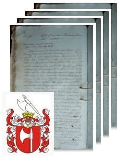 Przykładowe zdjęcie wywodu rodowitości szlacheckiej z 1816 roku, stron 4.jpg