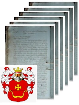 Przykładowe zdjęcie wywodu rodowitości szlacheckiej z 1816 roku, stron 6.jpg