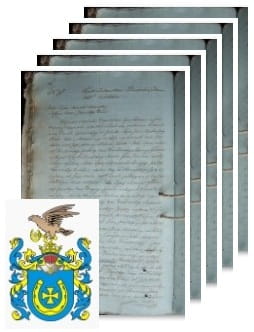 Przykładowe zdjęcie wywodu rodowitości szlacheckiej z 1815 roku, stron 5.jpg