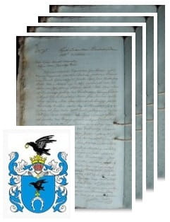 Przykładowe zdjęcie wywodu rodowitości szlacheckiej z 1811 roku, stron 4.jpg