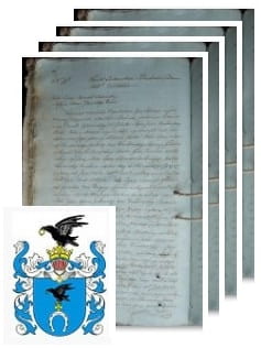 Przykładowe zdjęcie wywodu rodowitości szlacheckiej z 1812 roku, stron 4.jpg