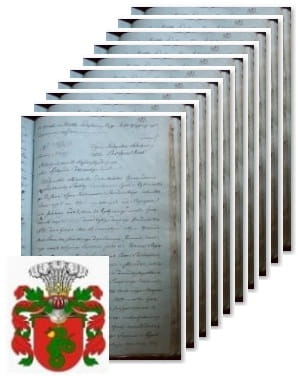 Przykładowe zdjęcie wywodu rodowitości szlacheckiej z 1832 roku, stron 9.jpg