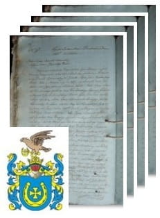 Przykładowe zdjęcie wywodu rodowitości szlacheckiej z 1805 roku, stron 4.jpg