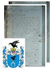 Przykładowe zdjęcie wywodu rodowitości szlacheckiej z 1810 roku, stron 2.jpg