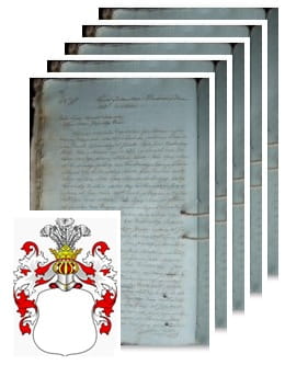 Przykładowe zdjęcie wywodu rodowitości szlacheckiej z 1805 roku, stron 5.jpg
