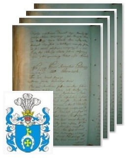 Przykładowe zdjęcie wywodu rodowitości szlacheckiej z 1802 roku, stron 4.jpg