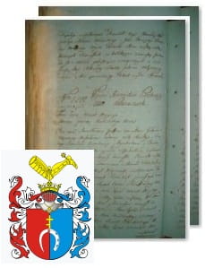Przykładowe zdjęcie wywodu rodowitości szlacheckiej z 1802 roku, stron 2.jpg