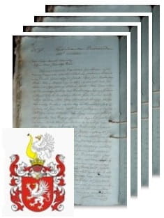 Przykładowe zdjęcie wywodu rodowitości szlacheckiej z 1805 roku, stron 4.jpg
