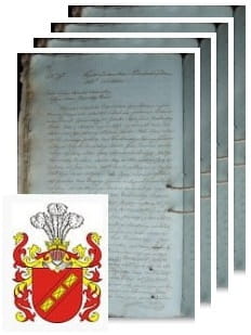 Przykładowe zdjęcie wywodu rodowitości szlacheckiej z 1805 roku, stron 4.jpg