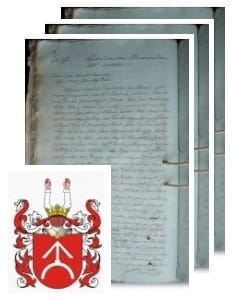 Przykładowe zdjęcie wywodu rodowitości szlacheckiej z 1816 roku, stron 3.jpg