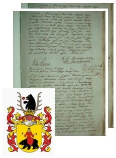 Przykładowe zdjęcie wywodu rodowitości szlacheckiej z 1802 roku, stron 2.jpg