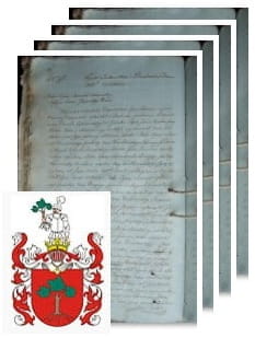 Przykładowe zdjęcie wywodu rodowitości szlacheckiej z 1805 roku, stron 4.jpg