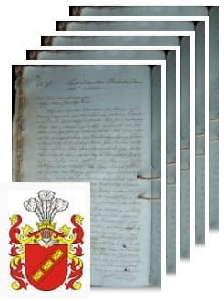 Przykładowe zdjęcie wywodu rodowitości szlacheckiej z 1818 roku, stron 5.jpg