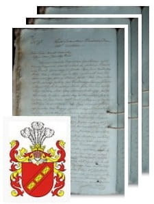 Przykładowe zdjęcie wywodu rodowitości szlacheckiej z 1878 roku, stron 3.jpg