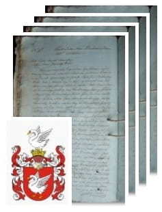 Przykładowe zdjęcie wywodu rodowitości szlacheckiej z 1816 roku, stron 4.jpg