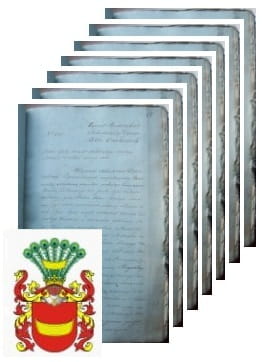 Przykładowe zdjęcie wywodu rodowitości szlacheckiej z 1824 roku, stron 7.jpg