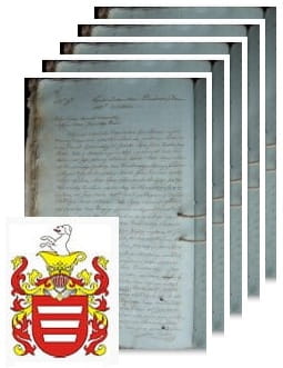 Przykładowe zdjęcie wywodu rodowitości szlacheckiej z 1805 roku, stron 5.jpg