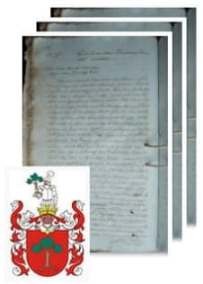 Przykładowe zdjęcie wywodu rodowitości szlacheckiej z 1816 roku, stron 3.jpg