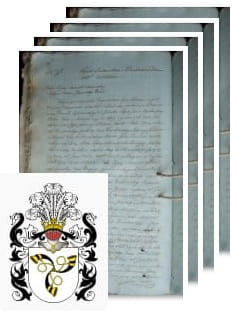 Przykładowe zdjęcie wywodu rodowitości szlacheckiej z 1816 roku, stron 4.jpg