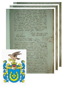 Przykładowe zdjęcie wywodu rodowitości szlacheckiej z 1802 roku, stron 3.jpg