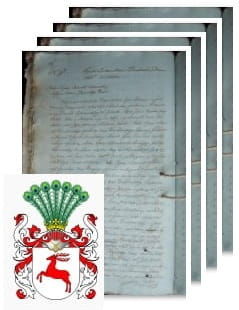 Przykładowe zdjęcie wywodu rodowitości szlacheckiej z 1812 roku, stron 4.jpg