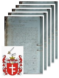 Przykładowe zdjęcie wywodu rodowitości szlacheckiej z 1816 roku, stron 5.jpg