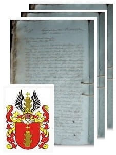 Przykładowe zdjęcie wywodu rodowitości szlacheckiej z 1814 roku, stron 3.jpg