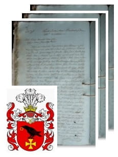 Przykładowe zdjęcie wywodu rodowitości szlacheckiej z 1816 roku, stron 3.jpg