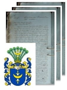Przykładowe zdjęcie wywodu rodowitości szlacheckiej z 1805 roku, stron 3.jpg