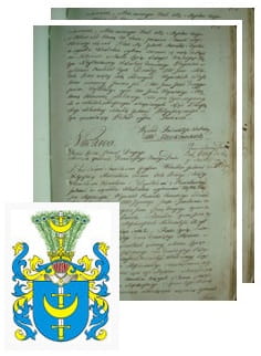 Przykładowe zdjęcie wywodu rodowitości szlacheckiej z 1802 roku, stron 2.jpg